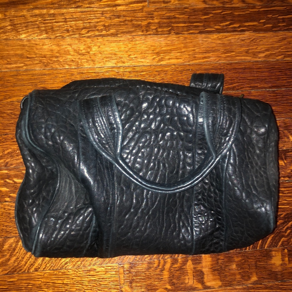 Alexander Wang Rocco Black Leather Satchel